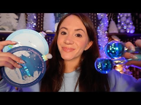 ASMR Winter Spa & Skincare Pampering ❄️ (skincare, layered sounds, face massage)