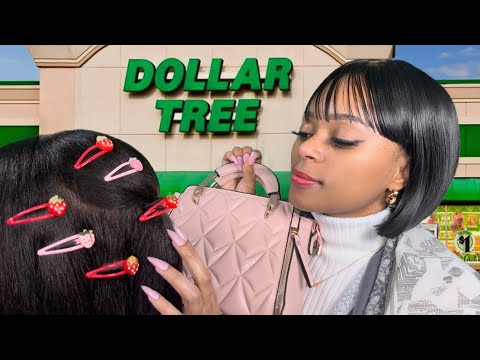 ASMR |💰Rich Aunty Spoils You At Dollar Tree + Does Your Hair 