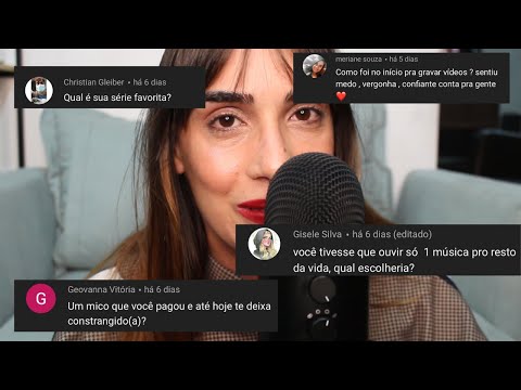 ASMR | RESPONDENDO PERGUNTAS DOS INCRITOS