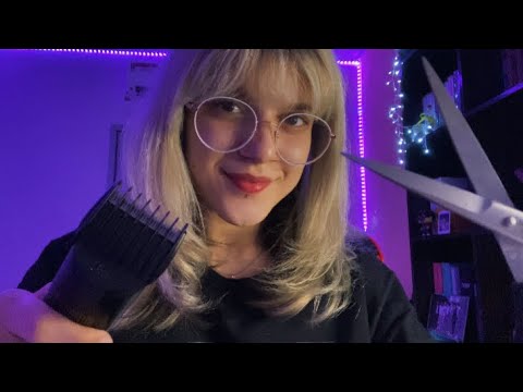 ASMR CORTE DE CABELO MASCULINO 💇‍♂️ Roleplay cabeleireira