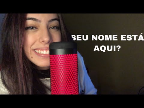 ASMR- SUSSURRANDO O NOME DOS INSCRITOS! (doadores)