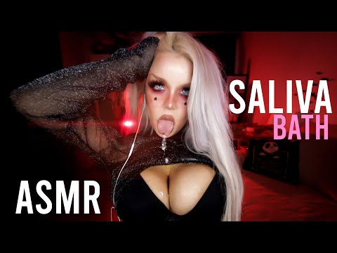 ASMR 😈 SALIVA BATH