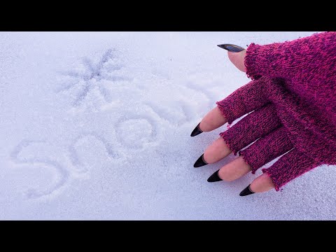 ASMR Snow Crunching & Fast Ice Scratching ❄️☃️(So Cold!)