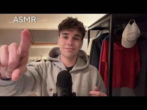 ASMR Close Trigger Words Tracing🧡 (soft whispering & hand movements for sleep)