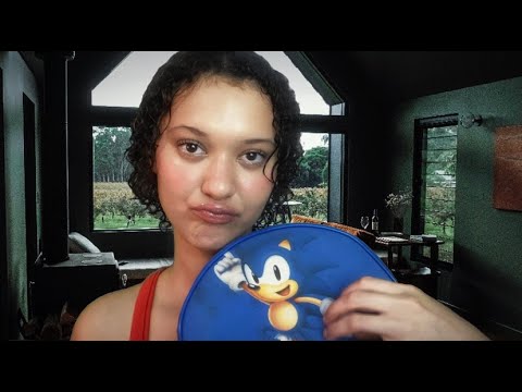 ASMR MÂE ARRUMANDO VOCÊ PARA A ESCOLA