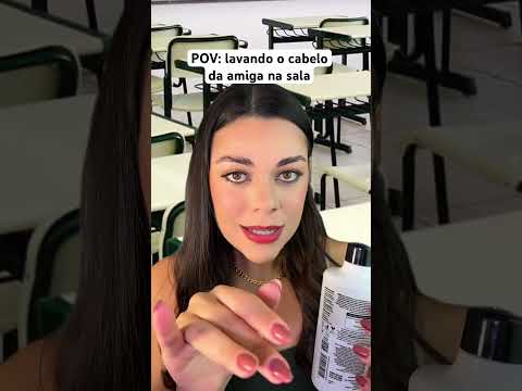 POV: lavando o cabelo da amiga na sala #asmr #asmrbrasil #humor #shorts