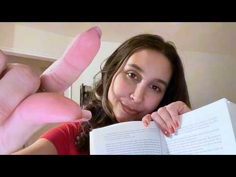 ASMR Up Close Reading You Poetry To Sleep (Slow Tapping, Clicky Whispering, Mouth Sounds)