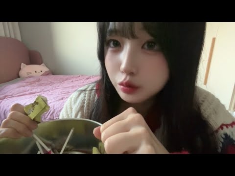 [No taking] 팅글 터지는 간식상자!🎁 탭핑 + 먹방 ASMR (Fast Tapping & Eating Sounds)