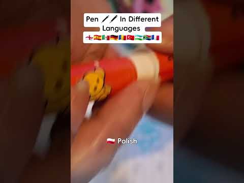 ASMR How Do You Say Pen in Different Languages? #cameratouching #facetouching #cameratappingasmr  🖋️