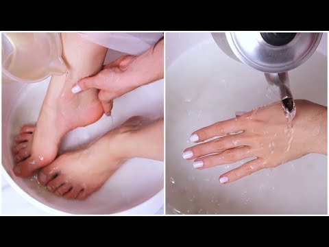 ASMR: ESFOLIANDO PÉS E MÃOS - Sons relaxantes!