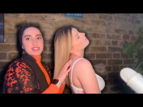 ASMR Back Massage, Scratching, Head Scratching (+ Mouth Sounds) with @Tashatinglesasmr 💕