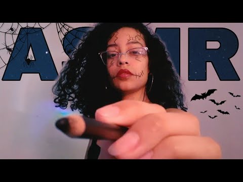 ASMR | FAZENDO SUA MAQUIAGEM DE HALLOWEEN 🎃🎈 (especial Halloween)