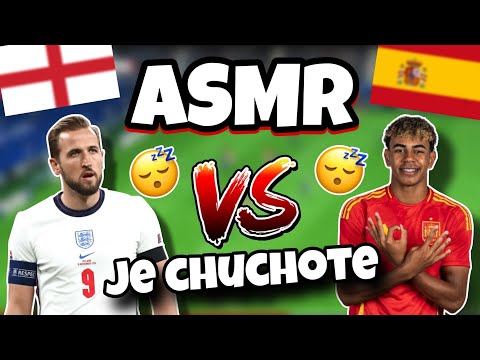 ASMR Français • JE CHUCHOTE LE NOM DES JOUEURS DE L’EQUIPE D’ESPAGNE ET D’ANGLETERRE 😴💤