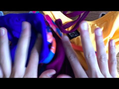 unboxing asmr (swimsuits) - packaging & fabric sounds