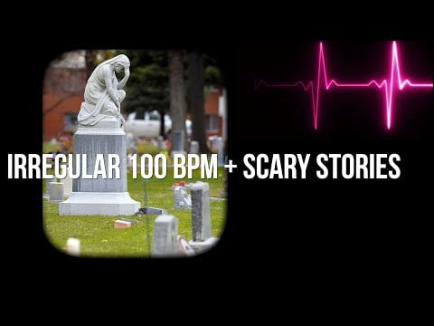 Visual EKG Irregular Female Heartbeat While I Read Local Real Ghost Stories | Heartbeat ASMR