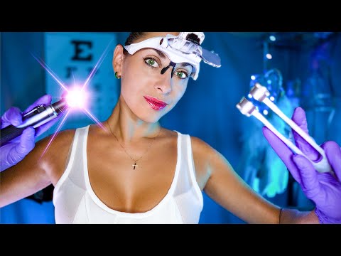 ASMR intense Ear cleaning, Otosocpe exam, Tuning Fork, Personal Attention - Roleplay