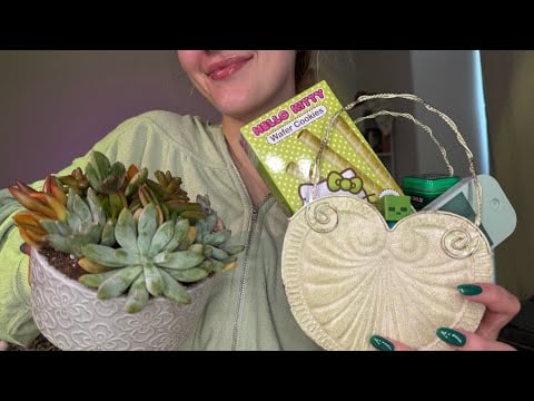 ASMR Green-Themed Relaxation 🌱 No Talking, Tapping, Soft Triggers & Visual Tingles