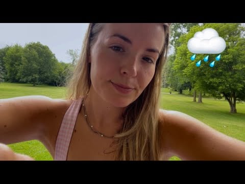 ASMR Giving You a Massage In the Rain 🌧️ Oil Sounds, Upper Body
