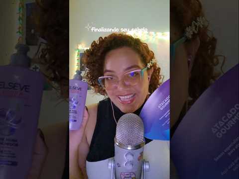 finalizando seu cabelo 😍 #asmr #relax #cabelocacheado #finalização #finalizaçãocabelocacheado
