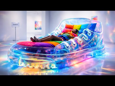 Would You Sleep on a Fashion Shoe Bed 👟😴  AI ASMR