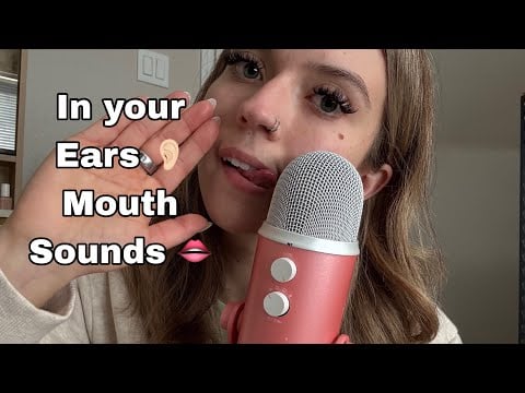 ASMR| No Talking- In Your Ears,  Mouth Sounds! with 100% Sensitivity & Volume 