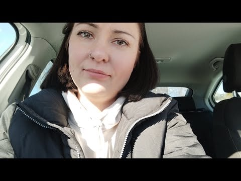 ASMR-  Extra lofi mini shopping haul in my car