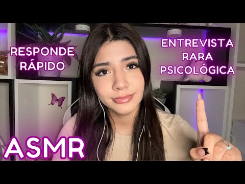 ASMR ESPAÑOL / DUÉRMETE con este TEST RARO de PERSONALIDAD muy RELAJANTE