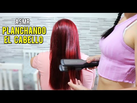 ASMR español PLANCHANDO EL CABELLO en Persona REAL (Susurros cerca del mic!)