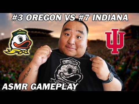 #3 OREGON vs #7 INDIANA | College Football ASMR Gameplay (Week 7)