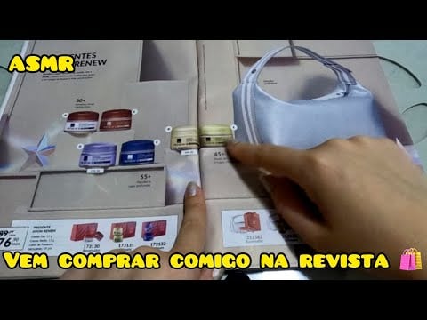 ASMR COMPRANDO NA REVISTA DA AVON #asmr