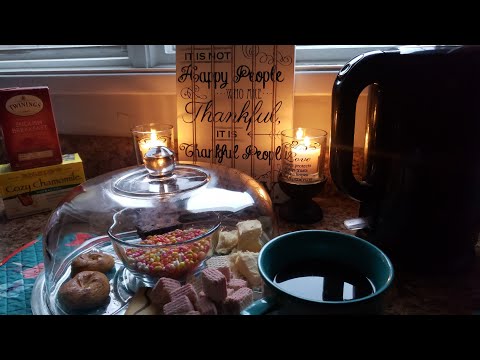 🍯Tea Party Time #ASMR #Tapping #Whisper #Tea #Snacks #Peaceful