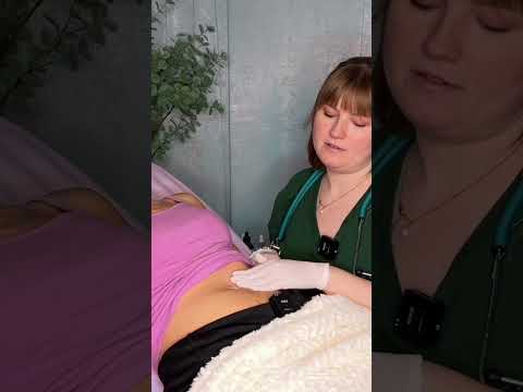ASMR Stomach Exam 🩵 #asmr #asmrsounds #asmrtingles #asmrmedical