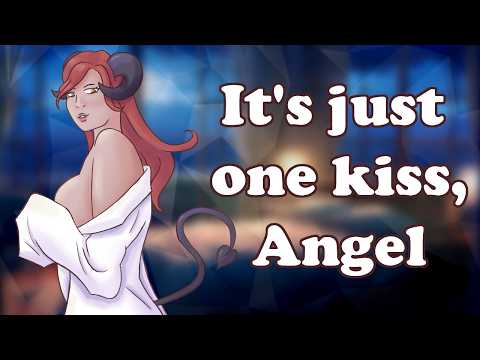 {Asmr} Seductive devil tries to tempt you [angel listener] [succubus va] [kissing] [f4a]