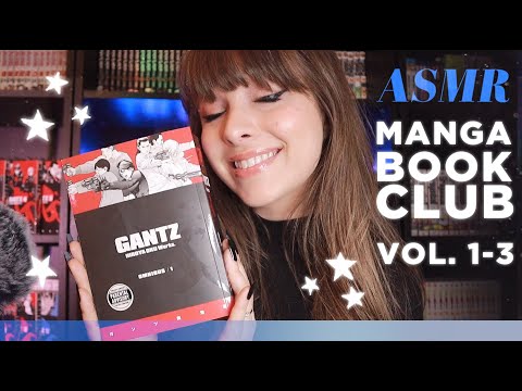 ASMR • Manga Book Club! •⚫ • GANTZ •⚫ • vol.1-3  • Whispered Review • Tapping • Page Flipping