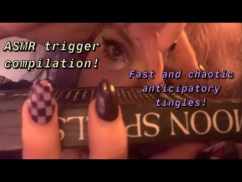 💤 FAST & CHAOTIC ASMR TINGLE COMPILATION: Spit painting, kisses, mouth sounds, bubbles + more!💤