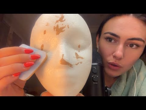 asmr maquillando a la cabeza y a mi