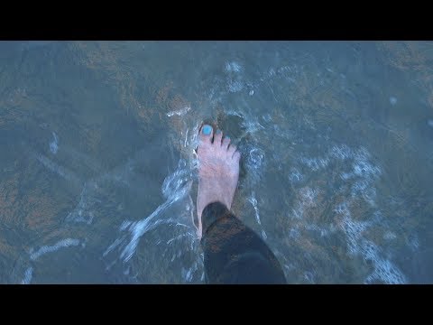 АСМР 👣 Звуки Шагов, 🌊 Звуки Волн - Прогулка по Пляжу / ASMR 👣Walking on Beach (🌊 in Waves)