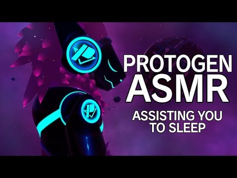 (Furry ASMR) A protogen assists you to sleep [Soft spoken and white noise]