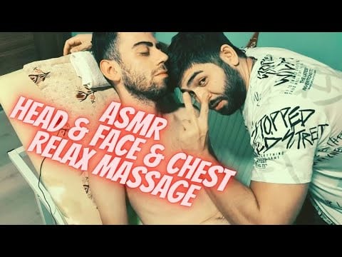 ASMR AGRESSİVE HEAD & FACE AND CHEST RELAX MASSAGE #asmr #asmrsounds #massage #relax #relaxing