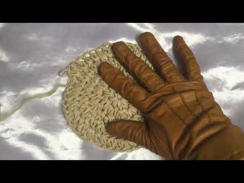 LEATHER GLOVES 💛 Worn out and  the Sound of Raffia ⚠  [[ASMR]]