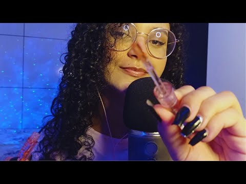 ASMR l RELAXA COM SONS DE GLOSS l CONTA GOTAS E SONS DE ÁGUA