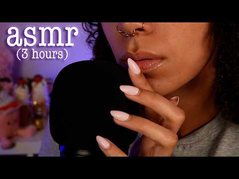 *3 HOURS* INAUDIBLE Whispers ASMR 😴 (+ the softed mic scratches) (perfect background asmr)