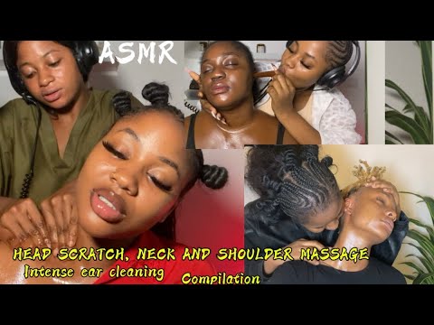 ASMR 💫HEAD SCRATCH, NECK , SHOULDER MASSAGE AND INTENSE EAR CLEANING 