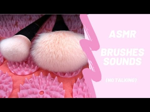 ASMR | Brushes & acupressure mat sounds | Tapping & scratching | No Talking