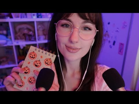 asmr bem sensível - sussurros e repetição (palavras con tema de halloween)