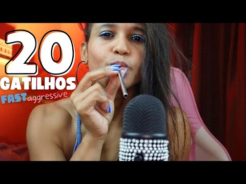 ASMR FAST l 20 gatilhos para fazer voce cair de sono