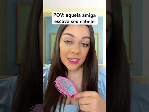 POV: aquela amiga escova seu cabelo #asmr #shorts