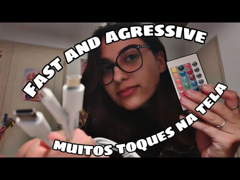 ASMR TRIGGERS CAÓTICOS (com muito camera touching)💕