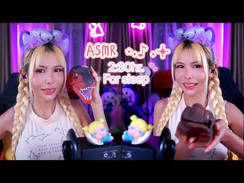 Asmr for deep sleep เสียงผ่อนคลายยาวๆกันเลย (Pre record) ≽^•༚•🎀≼