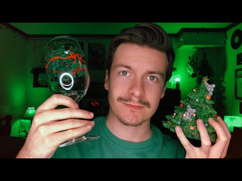 [ASMR] Green ASMR Triggers For Christmas | Visual ASMR Triggers